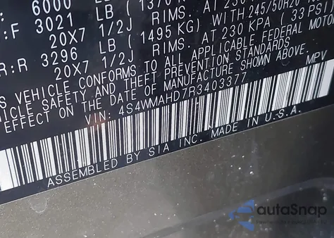 2024 Subaru Ascent Onyx Edition 7-Passenger from USA, damaged, VIN 4S4WMAHD7R3403377